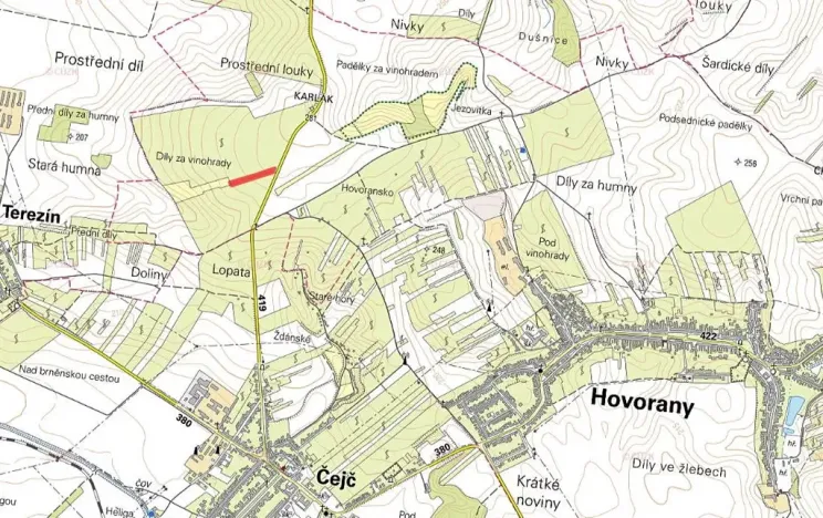 Prodej sadu/vinice, Hovorany, 3926 m2