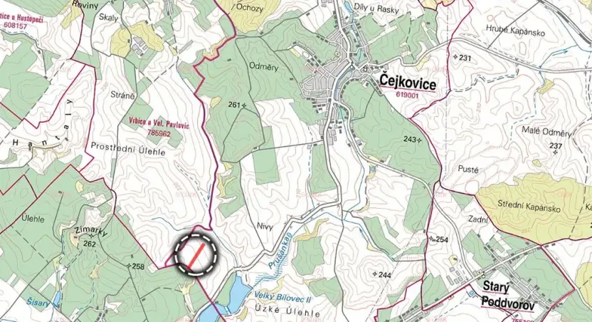 Prodej pole, Čejkovice, 5575 m2