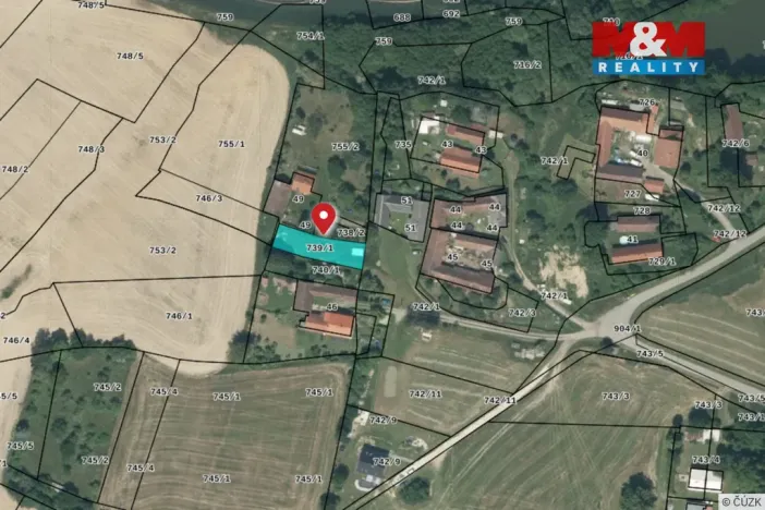 Prodej pozemku pro bydlení, Mladá Vožice - Chocov, 488 m2