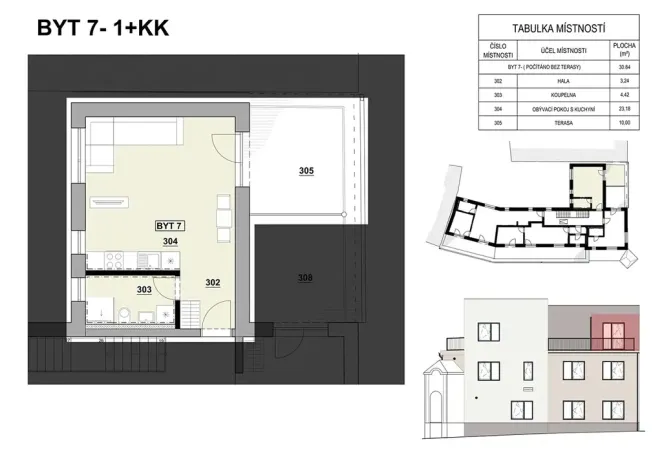 Prodej bytu 1+kk, Ivančice, Kounická, 30 m2