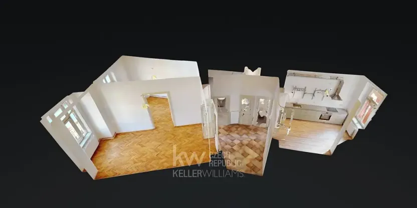 Pronájem bytu 3+kk, Praha - Vršovice, Kodaňská, 77 m2