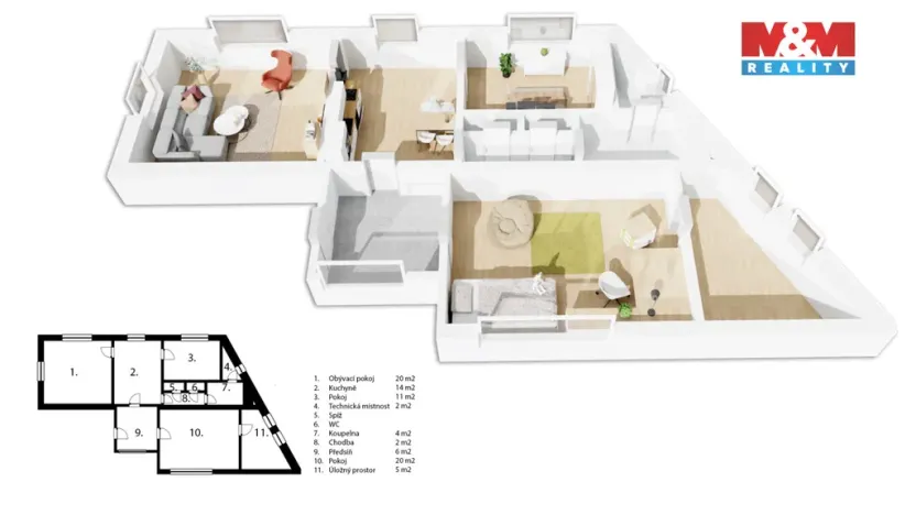Prodej rodinného domu, Kamenný Most, 86 m2