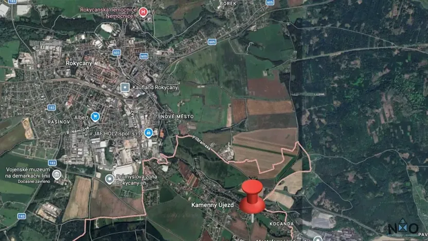 Prodej pozemku pro bydlení, Kamenný Újezd, 8681 m2