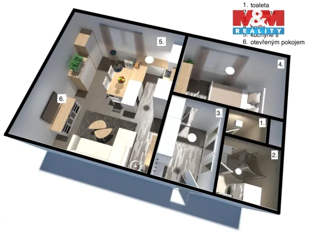 Prodej bytu 2+kk, Líšnice, 40 m2