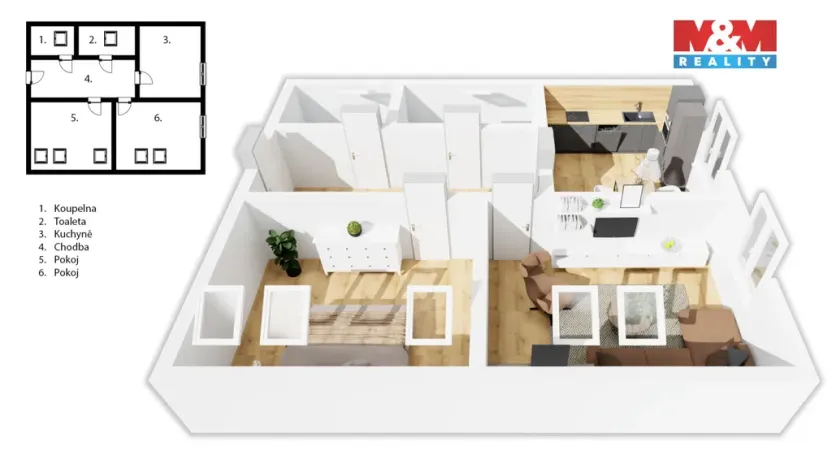 Pronájem bytu 2+1, Rychnov nad Kněžnou, Staré náměstí, 70 m2