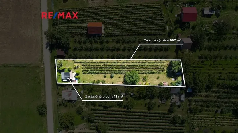 Prodej zahrady, Mikulov, 997 m2