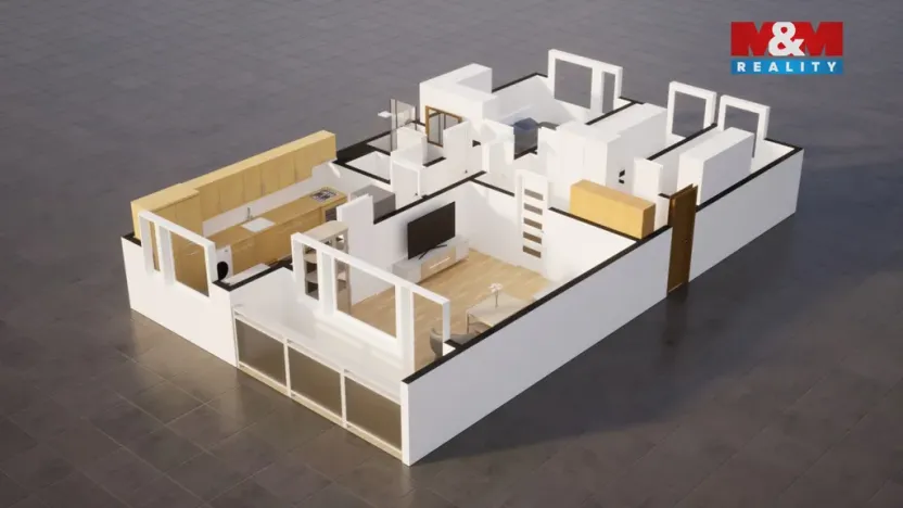 Prodej bytu 4+1, Ústí nad Labem - Severní Terasa, Rabasova, 78 m2