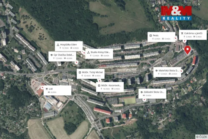 Prodej bytu 4+1, Ústí nad Labem - Severní Terasa, Rabasova, 78 m2