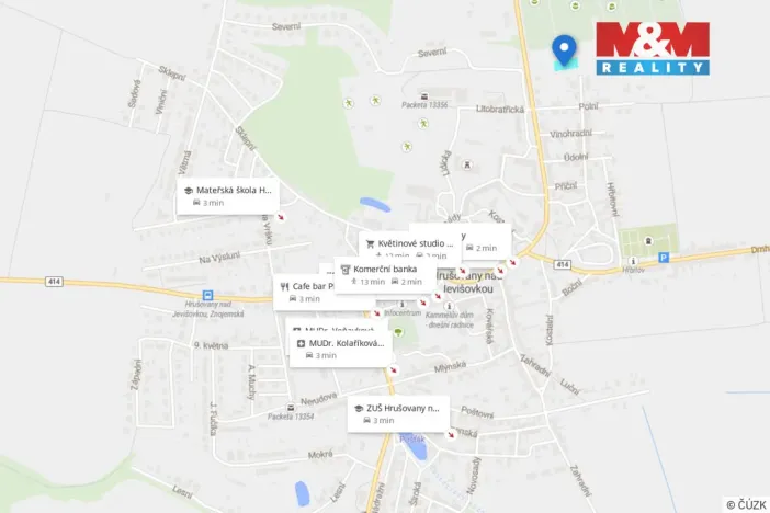 Prodej pozemku pro bydlení, Hrušovany nad Jevišovkou, Příční, 1187 m2