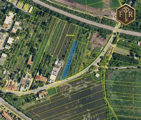 Prodej pozemku, Ostopovice, B. Němcové, 1466 m2