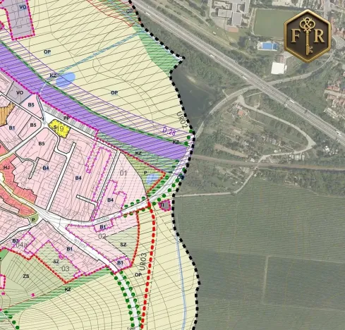 Prodej pozemku, Ostopovice, B. Němcové, 1466 m2