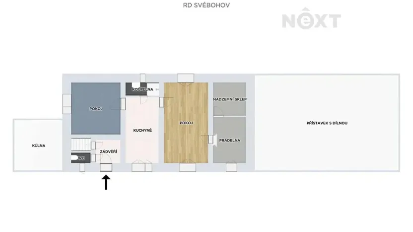 Prodej rodinného domu, Svébohov, 69 m2