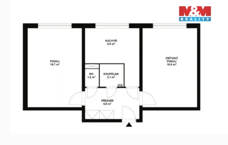 Prodej bytu 2+1, Frýdek-Místek - Místek, Frýdlantská, 53 m2