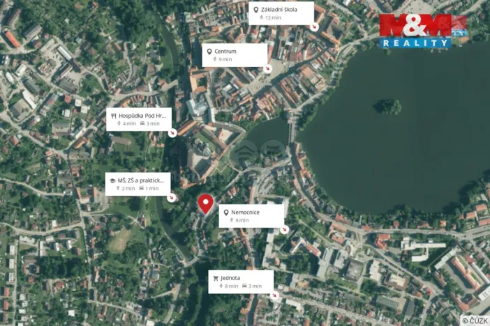 Prodej bytu 2+kk, Jindřichův Hradec - Jindřichův Hradec III, Mlýnská, 76 m2