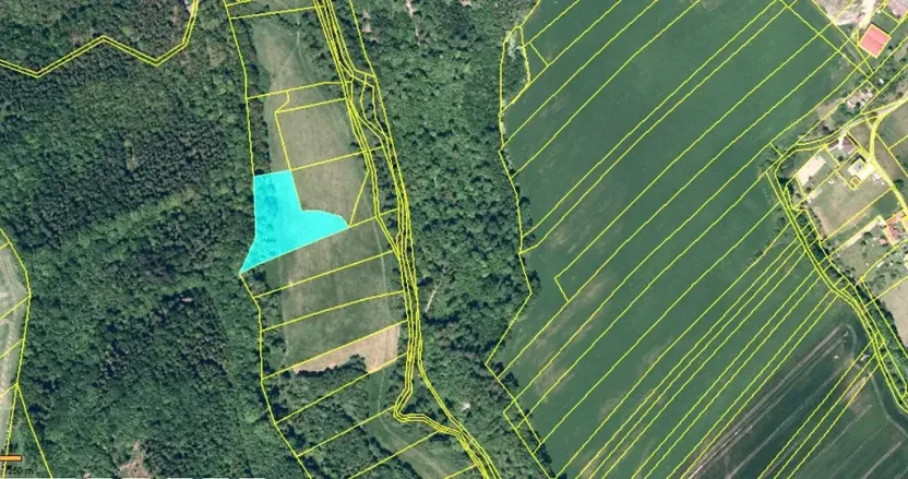 Prodej podílu pole, Bítov, 7251 m2