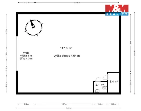 Prodej výrobních prostor, Lysá nad Labem, 122 m2