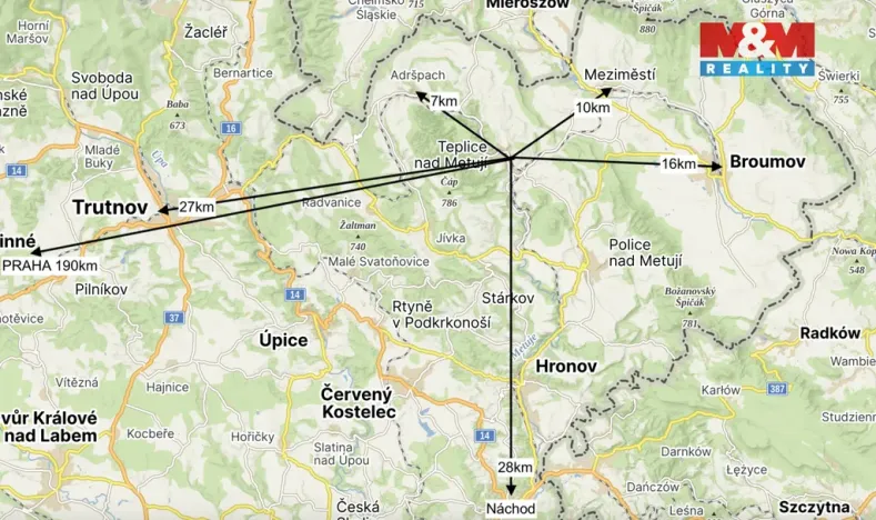 Prodej bytu 2+1, Teplice nad Metují, Nerudova, 56 m2