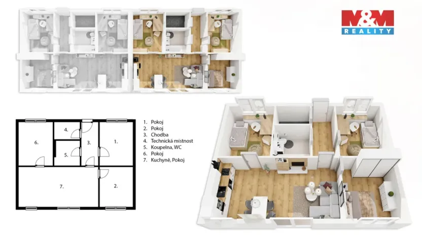 Prodej bytu 4+kk, Žiželice, Rožumberkova, 72 m2