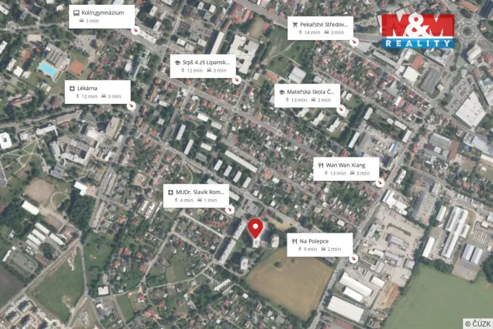 Pronájem bytu 2+kk, Kolín - Kolín IV, Želivského, 43 m2