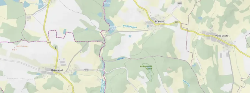 Prodej lesa, Volfířov - Brandlín, 3892 m2