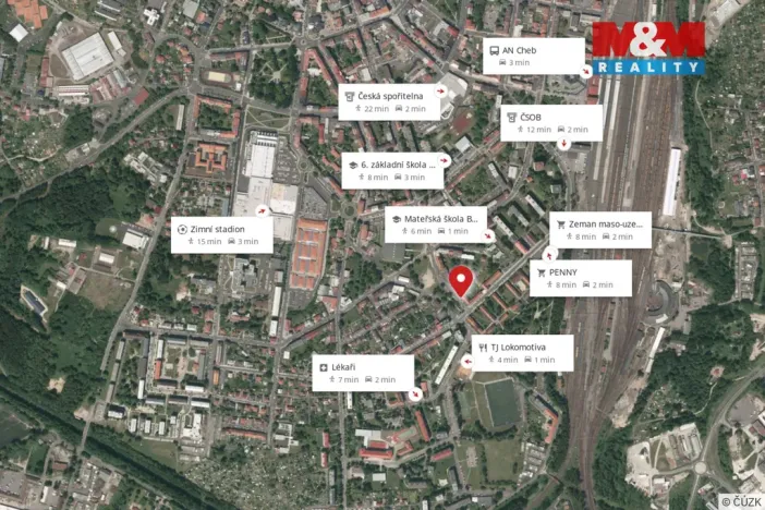 Prodej bytu 3+1, Cheb, Příkopní, 50 m2