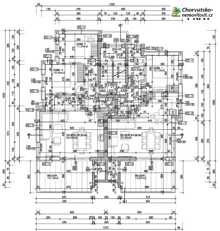 Prodej bytu 2+1, Novalja, Chorvatsko, 64 m2