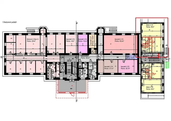 Pronájem kanceláře, Frýdek-Místek, Potoční, 60 m2