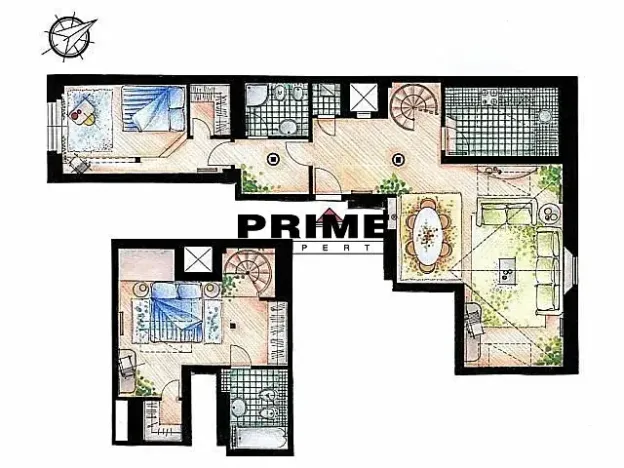 Pronájem bytu 3+1, Praha - Nové Město, Odborů, 108 m2
