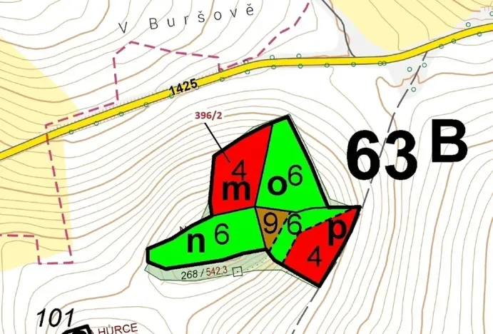 Dražba lesa, Kuřimany, 3340 m2