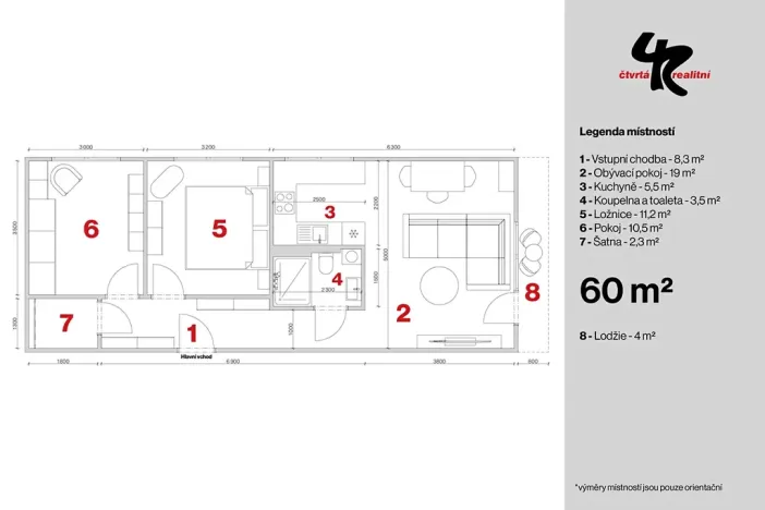 Prodej bytu 3+kk, Praha - Hloubětín, Klánovická, 64 m2