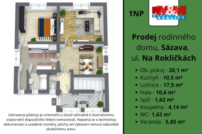 Prodej rodinného domu, Sázava, Na Rokličkách, 145 m2