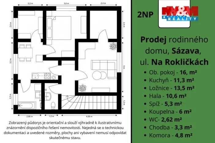 Prodej rodinného domu, Sázava, Na Rokličkách, 145 m2