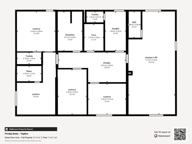Prodej rodinného domu, Teplice, Na Bramši, 227 m2