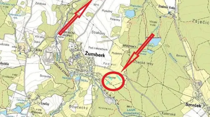 Prodej podílu pole, Žumberk, 1739 m2