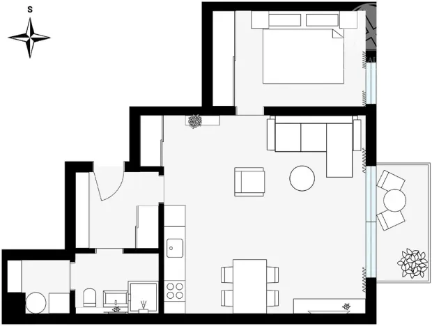 Prodej bytu 2+kk, Praha - Vysočany, V Předním Hloubětíně, 61 m2