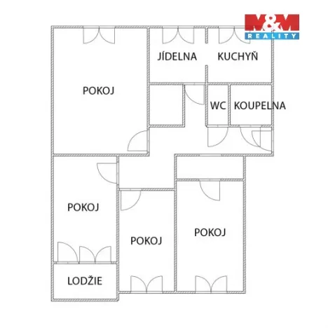 Prodej bytu 4+1, Jirkov, Krušnohorská, 97 m2