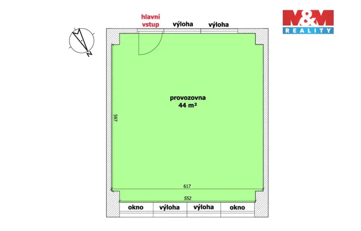 Pronájem obchodního prostoru, Ostrava, Mongolská, 44 m2