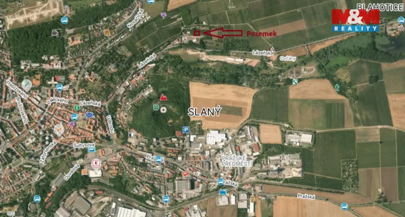 Prodej pozemku pro bydlení, Slaný, 895 m2