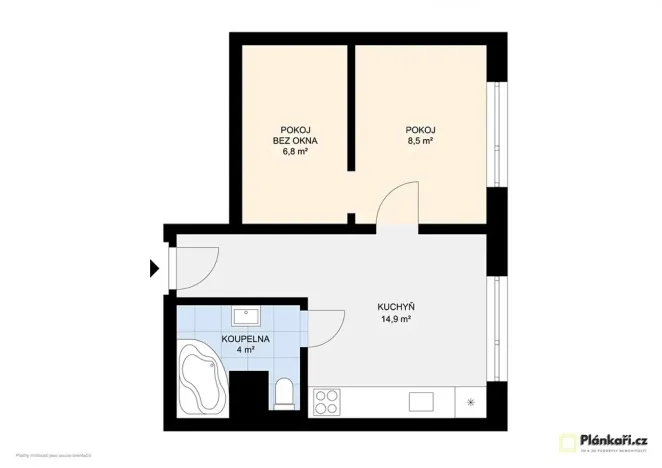 Prodej bytu 1+1, Lovosice, Vodní, 37 m2