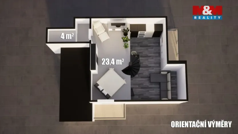 Pronájem bytu 3+kk, Liberec - Liberec VI-Rochlice, Nádvorní, 103 m2