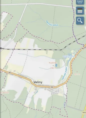 Prodej lesa, Veliny, 4968 m2