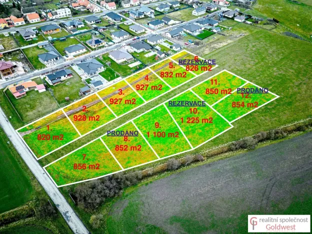 Prodej pozemku, Rožďalovice, 826 m2