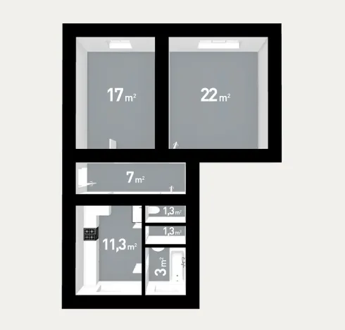 Prodej bytu 2+1, Olomouc, Wanklova, 71 m2