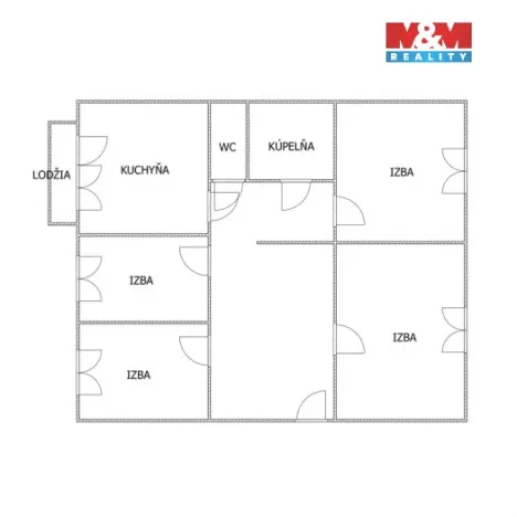 Prodej bytu 4+1, Litvínov - Janov, Větrná, 82 m2