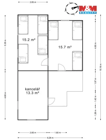 Prodej výrobních prostor, Lysá nad Labem, Průmyslová, 317 m2