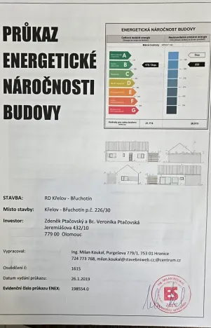 Prodej rodinného domu, Křelov-Břuchotín, Grunty, 139 m2