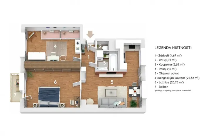Prodej bytu 3+1, Bílovec, Příkopní, 72 m2