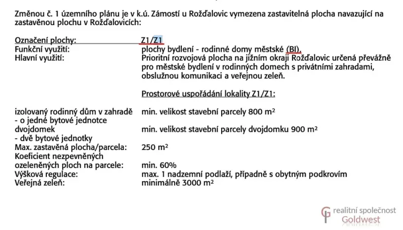 Prodej pozemku pro bydlení, Rožďalovice, 826 m2
