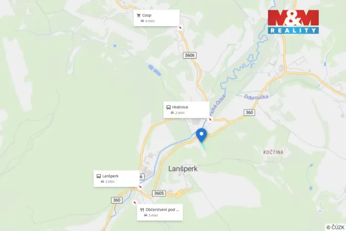 Prodej lesa, Dolní Dobrouč - Lanšperk, 4113 m2