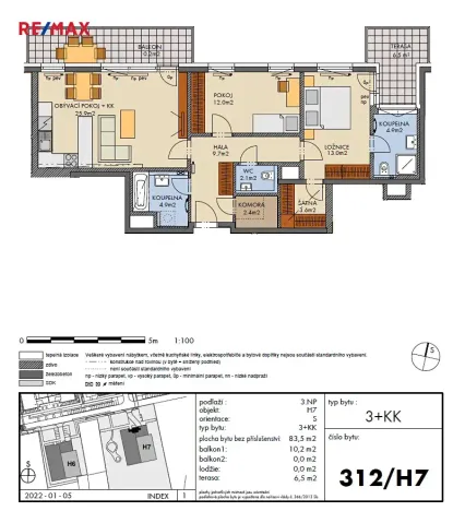 Prodej bytu 3+kk, Praha - Dolní Měcholupy, Kardausova, 84 m2